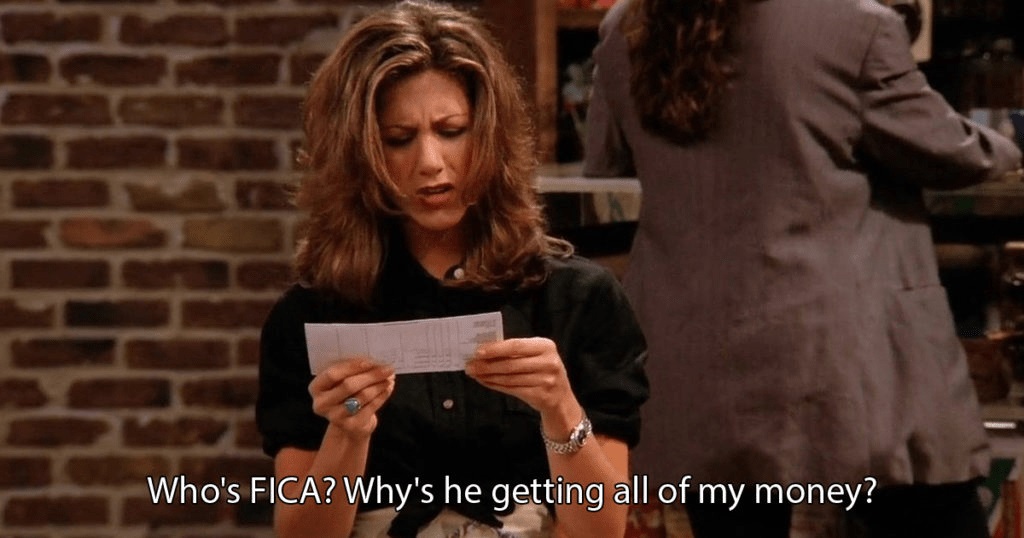 Snapshot from the TV show- FRIENDS