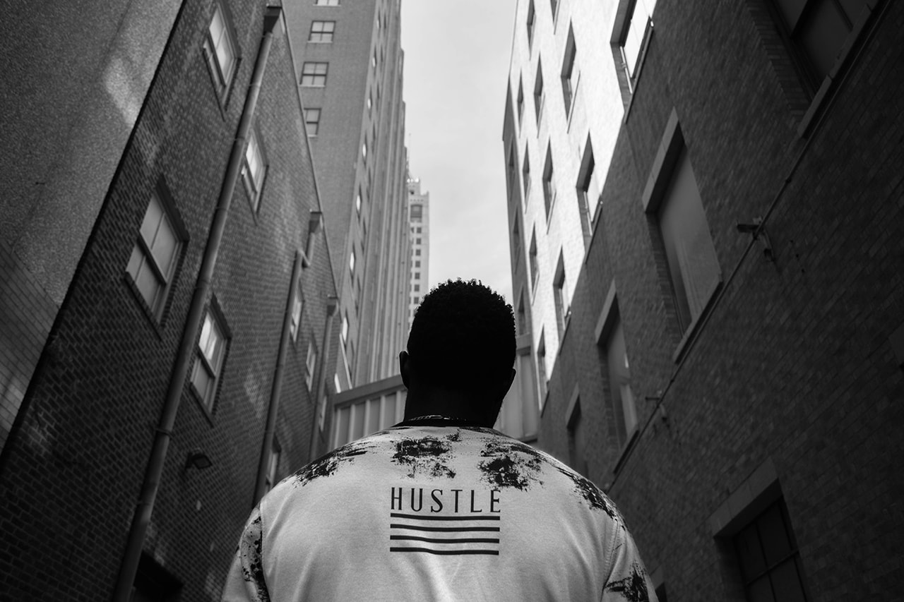 Person looking up towards the sky