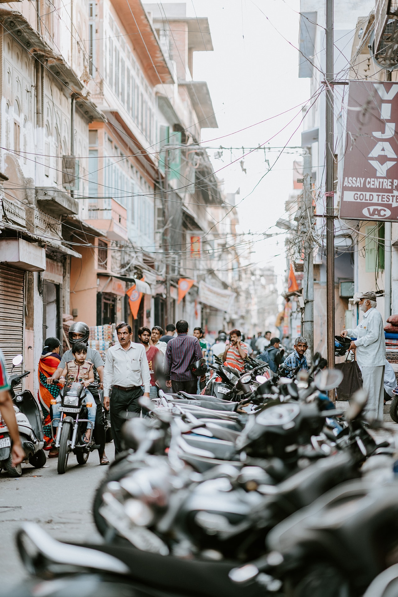 People walking on a street